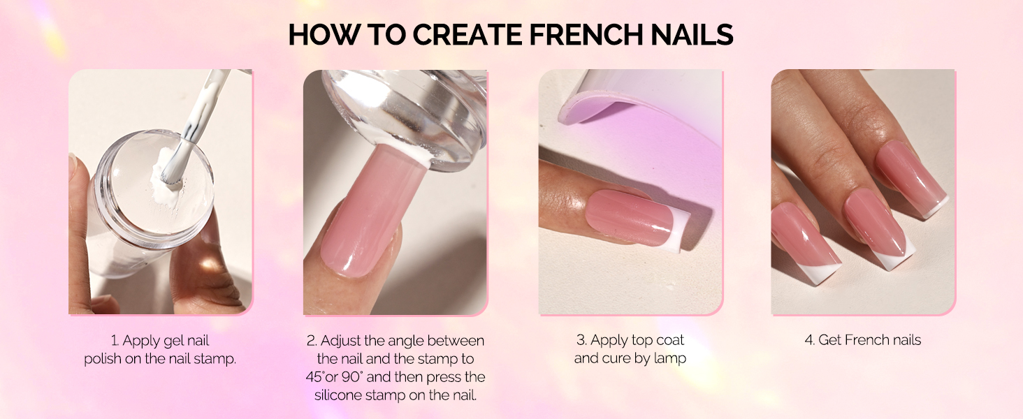 nail stamper kit double clear new