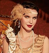 BABEYOND 1920s Flapper Accessories Great Gatsby Costume Accessories 20s Flapper Headband Pearl Ne...