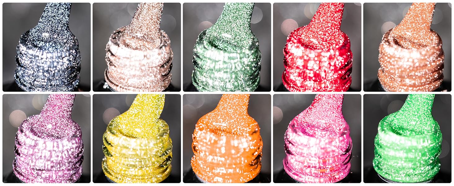 BURANO Reflective Glitter Gel Polish-44 Strong Light