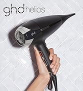 ghd helios black on gray white brick background