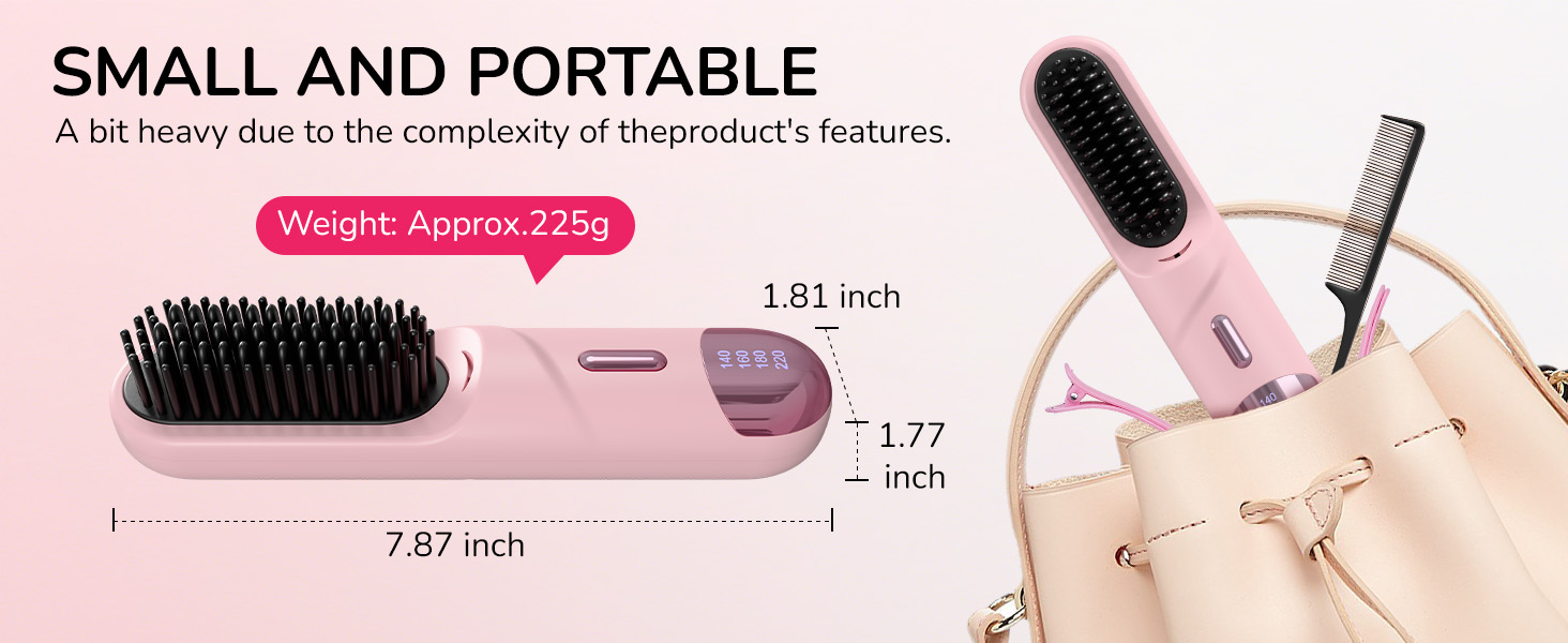 hair straightener brush