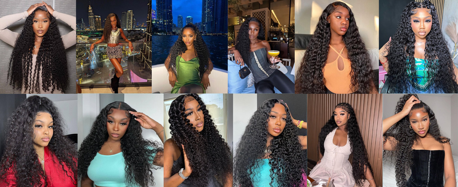 13x6 HD deep wave Lace Front Wigs Human Hair