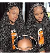 Wear and Go Glueless Wigs Human Hair Pre Plucked Pre Cut 5x5 HD Closure Wigs Human Hair Deep Wave...