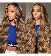 Highlight Ombre Lace Front Wig Human Hair 26In Honey Blonde Wig Human Hair Body Wave Lace Front W...
