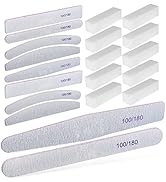 Beaupretty Nail Files and Buffer, 20 Pieces Sponge Nail Buffer Blocks Nail Polishing Files Sponge...
