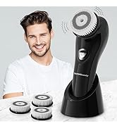 TOUCHBeauty Facial Brush for Men Skin Scrubber with Advanced 6 Degree Oscillating Vibration Clean...