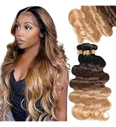 Ombre Brazilian Virgin Hair Body Wave Ombre Human hair 3 Tone,3 Bundles Ombre Brazilian Hair Exte...