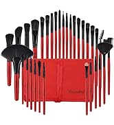 Professional Set of 32 Makeup Brushes;from an Array of Eyeshadow Foundation Brushes to a Conceale...