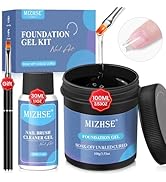 MIZHSE 100ML Gel Base Coat for Gel Nail Polish, Super Large Capacity Base Coat Nail Polish Soak O...