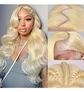 MARUOL 613 13x6 Lace Front Wig Human Hair Blonde Wig Human Hair Body Wave HD Transparent Lace Fro...