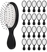 20 Pieces Mini Wet Hair Brush Travel Detangling Brush Soft Bristles Wet Dry Hair Brush Kids Hair ...