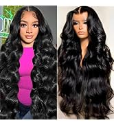 ALSZIQIHR 13x6 Body Wave Lace Front Wigs for Women Human Hair 13x6 HD Lace Front Wigs Human Hair ...