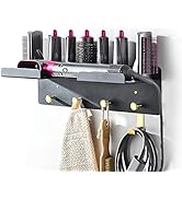 Affogato Wall Mount Holder Adhesive Compatible with Dyson Airwrap Styler, Nail-Free or Perforat t...