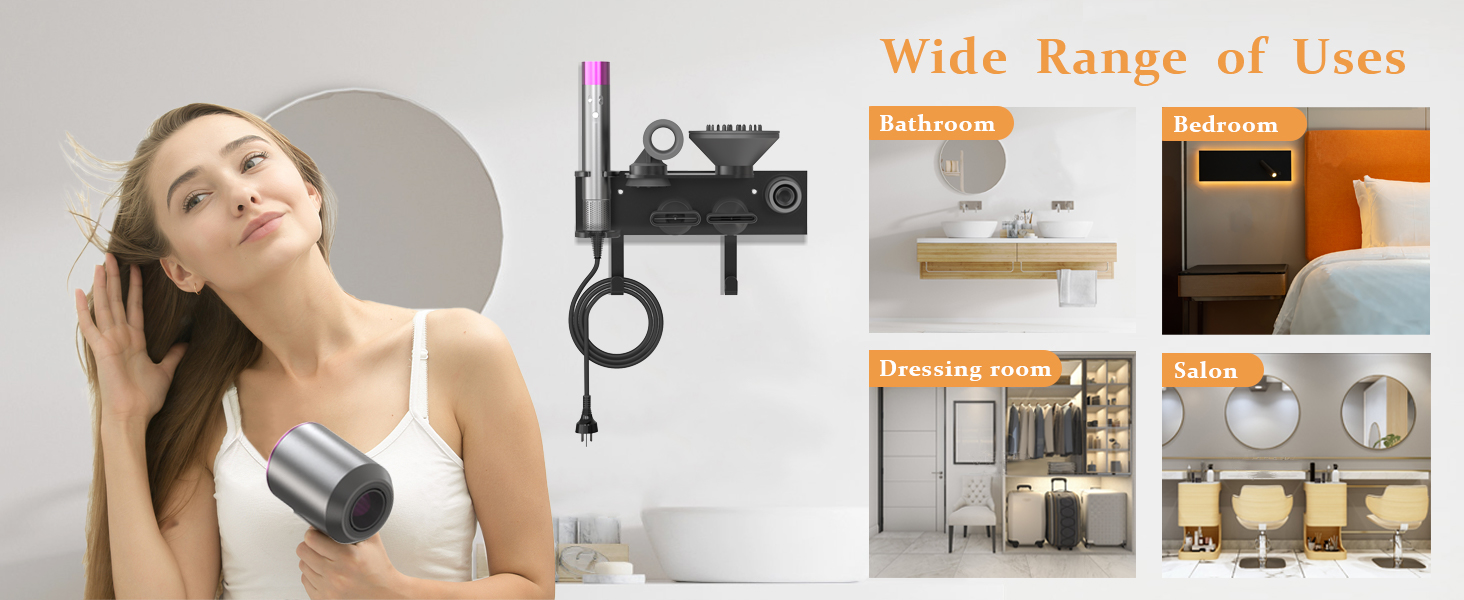 blow dryer holder