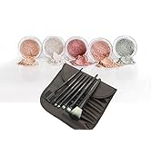 5pc KIT w/BRUSH SET (COCOA) Foundation Concealer Blush Corrector Bare Face Full Size Illuminating...