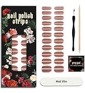 ruyeefam Nail Polish Strips - 22 Pcs Salon Quality Gel Nail Stickers - Long Lasting Wraps (Opulen...