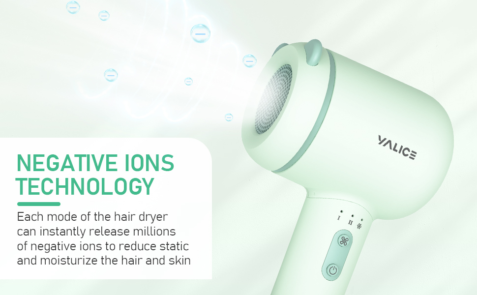 Cordless Kids Hair Dryer F2Green