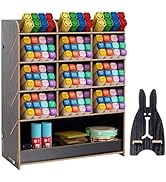 ShellKingdom Wooden Desk Organizer, Desktop Stationery Holder for Pen Pencil Markers, Makeup Brus...