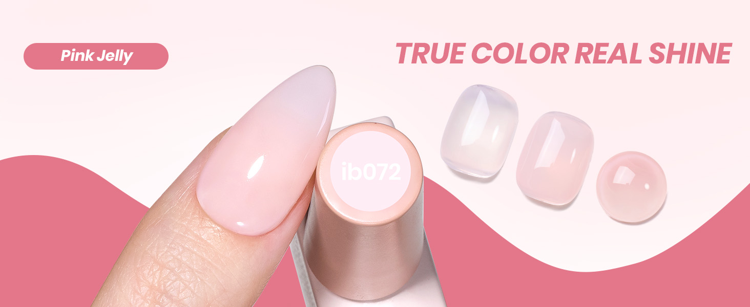NUDE pink gel nail polish
