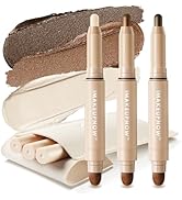 imakeupnow Cream Eyeshadow Stick Set Waterproof Shimmer Matte Eye Shadow Sticks 3PCS, Metallic Ey...