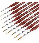 10PC Miniature Paint Brush for Fine Detailing, Detail Paint Brush, Mini Small Painting Brushes fo...