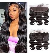 13x4 Frontal Body Wave Lace Frontal 100% Human Hair Ear to Ear lace Frontal 13x4 Body wave hd Tra...