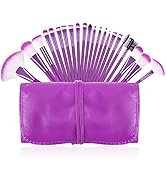Makeup Brushes Set, Beautiful Purple Make Up Brushes Essential Beauty Tool Kits for Face Powder C...