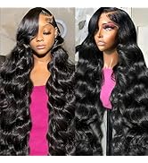 Yilike 32 Inch Human Hair Wigs for Women 13x6 Body Wave Lace Front Wigs Glueless Wigs Human Hair ...