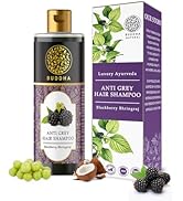 Buddha Natural Grey Hair Shampoo - Revitaizing Hair Cleanser For Grey Hair - 100% Ayush Certified...