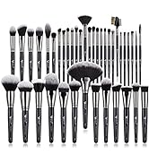 BEILI Makeup Brushes 40Pcs Professional Makeup Brush Set Premium Synthetic Kabuki Foundation Blen...