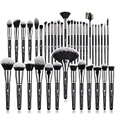 BEILI Makeup Brushes 40Pcs Professional Makeup Brush Set Premium Synthetic Kabuki Foundation Blen...