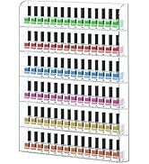 FEMELI 20 * 24 Inch Nail Polish Wall Racks 1 Pack, Hold Up to 120 Bottles,Clear Acrylic Nail Poli...