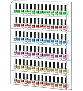 FEMELI 20 * 24 Inch Nail Polish Wall Racks 1 Pack, Hold Up to 120 Bottles,Clear Acrylic Nail Poli...