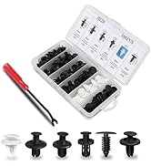 Sodcay 100 PCS Car Bumper Retainer Clips, 6.3mm 8mm 9mm 10mm Nylon Fasteners Rivet, Screws Replac...