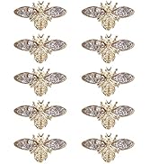 Beaupretty Vintage Decor 10pcs 3D Nail Art Decals Crystal Bee Nail Art Charm DIY Nail Decoration ...