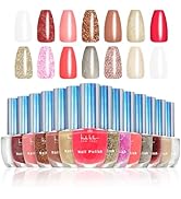 Nicole Miller Shimmery Nail Polish Collection - Long-Lasting Shine for Radiant Nails, Red