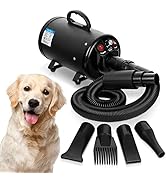 Epetlover High Velocity Dog Hair Dryer, Groomer Partner Pet Hair Force Dryer, Professional Dog Gr...
