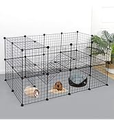 Epetlover Pet Playpen, 36 Panels Indoor Small Animal Cage, Metal Wire Fence for Guinea Pig, Rabbi...