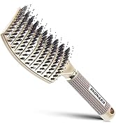 EKONAER Detangling Brush Boar Bristle Hair Brush,Suitable for Men, Women & Kids’ Long Curly Wet o...