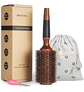 BESTOOL Round Brush for Blow Drying, Round Hair Brush for Women or Men, Boar Bristle Large Round ...