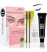 Eyebrow Tint Kit, 2 In 1 Lash & Brow tinting Kit Quick and Thick Coloring Natural Eyebrow Dye Kit...