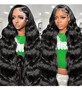24 Inch Wigs Human Hair 13x6 Body Wave Lace Front Wigs Human Hair 200 Density HD Lace Frontal Wig...