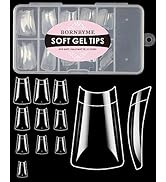 Duck Shape Nail Tips, BORNBYME 120PCS Full Cover Shaped Nail Extenison Tips Gel X Nail Tips Acryl...