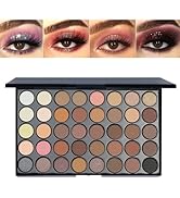 BONNIE CHOICE 40 Colors Neutral Smokey Makeup Eyeshadow Palette, Professional High Pigmented Matt...