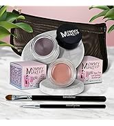 The Everlasting Eye 5 Piece Waterproof Makeup Set. Gel Eyeliner, Creme Eyeshadow, 2 brushes and M...