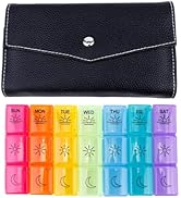 Beaupretty 1 Set Medicine Case Travel Case Cases Weekly Case 21 Day Organizer Protable Case Purse...