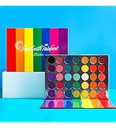 Afflano Rainbow Eyeshadow Palette Matte Shimmer Pressed Glitter, Pigmented Colorful Eye Shadow Pa...