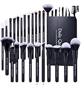 Daily Queen 29pcs Black Professional Makeup Brush Set Kabuki Powder Concealers Eye shadows Blush ...