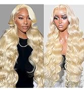 ROYAL IMPRESSION 613 13x4 HD Full Lace Front Wigs Human Hair 200% Density Body Wave Blonde Lace F...