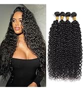 Water Wave Bundles Human Hair 100% Unprocessed Hair(18 20 22 24 Inch)10A Brazilian Virgin Remy Ha...